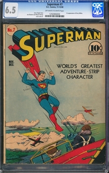 1940 D.C. Comics "Superman" #7 - CGC 6.5 